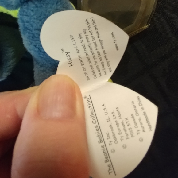 Beanie Baby, TY, Retired, HISSY MWET - Picture 2 of 2
